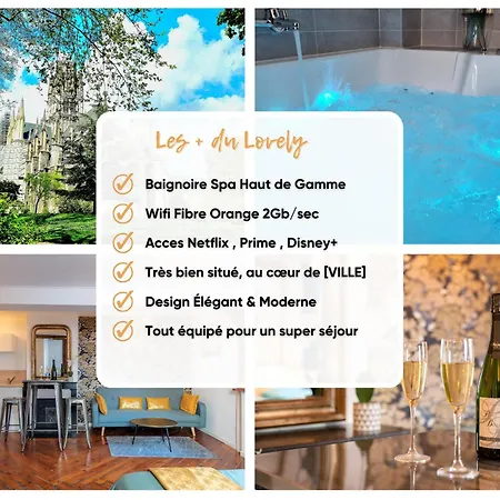 Apartment Le Lovely Cosy Jacuzzi Centre-ville Wifi *