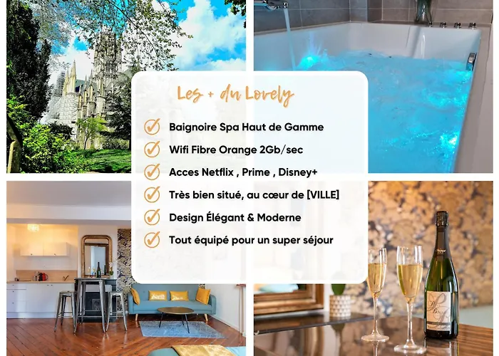 Apartment Le Lovely Cosy Jacuzzi Centre-ville Wifi *